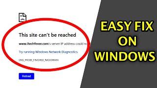 FIX - This Site Can't Be Reached Error On Windows PCs