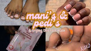 MANI’s & PEDI’s and trying this FOOT MASK