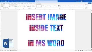 Insert an Image Inside of Text in Microsoft Word