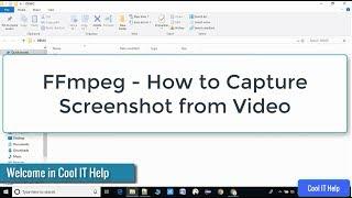 FFmpeg- How to extract screenshot from a video with FFmpeg at a given time?