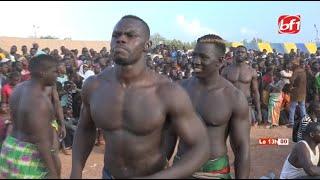 Des lutteurs Sénégalais, Ivoiriens, Togolais, Nigériens et Burkinabè dans l'Arène.