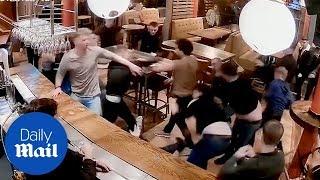 The Arc Bar Brawl in Headingley, Leeds - Daily Mail