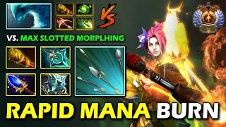 RAPID MANA BURN CARRY Windranger MKB + Disperser Build Vs. Max Slotted Morphling 7.36c DotA 2