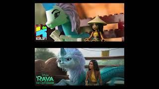 Raya and The Last Dragon - Raya and I Are Gonna Fix The World - Original vs LEGO Recreation
