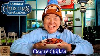 2023 SeaWorld San Diego Christmas Celebration: Orange Chicken Bowl at Explorer's Cafe