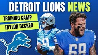 Today's Lions News: Taylor Decker Contract Extension, Jameson Williams Looks GREAT + Training Camp