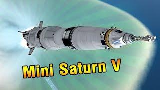 KSP: Flying a MINI SATURN V Replica!