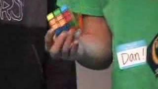 One-Handed 3x3x3 Rubik's Cube solve (17.90 seconds solve)