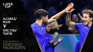 Alcaraz/Ruud v Shelton/Tiafoe Extended Highlights | Laver Cup 2024 Match 9