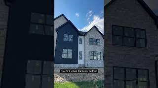 Exterior Painted Black  #newbuild #newbuildhome #customhome #exteriorpainting #blackhouse