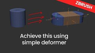 Extender Deformer in ZBrush