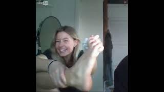 Asking Swedish girl to show feet on Omegle!