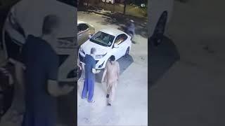 Mobile phone snatching caught on camera