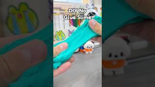 DIY No Glue Slime🫧!? #slime #slimerecipe #noglueslime #thingstodo #diy