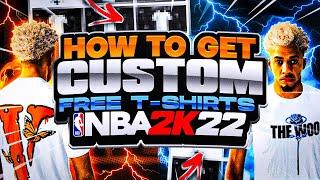 HOW TO FULLY UNLOCK THE T SHIRT CREATOR IN NBA 2K22! HOW TO MAKE THE BEST FREE T SHIRTS IN DEPTH!