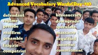 Day-70/ Advanced Vocabulary Words