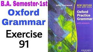 'Oxford Practice Grammar' Exercise 91 by 'English Family87' | John Eastwood's Oxford Grammar