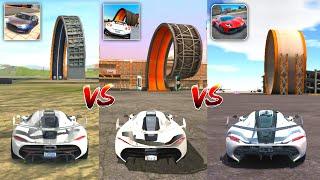 Koenigsegg Jesko Mega Loop : Extreme Car Driving vs Ultimate Car Driving vs Car Stunt Races