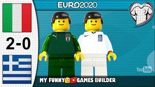 Italy vs Greece 2-0 • EURO 2020 Qualifiers 12/10/2019 • All Goals Highlights Lego Football Film