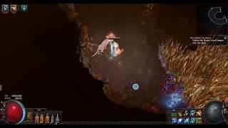 [poe 3.1 Abyss] Scorching Ray 3 totems T16 Minotaur map boss fight