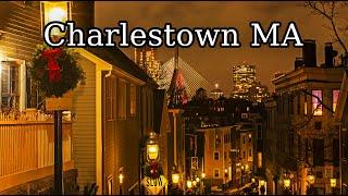 Charlestown MA Holiday Walk with Beautiful View of Boston MA