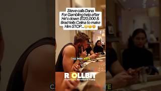 Dana begged steve to stop🫣 #casino #gambling #stevewilldoit #baccarat #debt #money #cash #jackpot