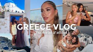 SANTORINI & ATHENS  GREECE TRAVEL VLOG *euro summer girls trip*