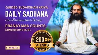 Pranayam Counts for Sudarshan Kriya | 51 min | Art Of Living | daily Sudarshan Kriya practice