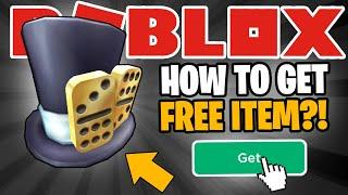 *FREE ITEM* HOW TO GET THE DOMINO TOP HAT ON ROBLOX!