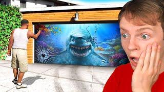 GTA 5 - Upgrading Franklin's GARAGE into a FISH TANK!