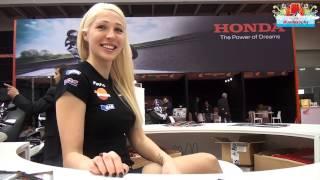 Honda Moto Show Rome - Hot Blonde Hostess at Motodays 2013 (Rome) : Video