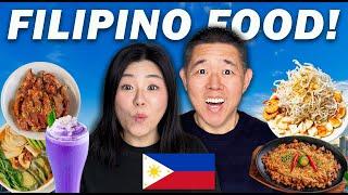 FIRST TIME Trying FILIPINO FOOD in Manila