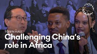 Watch students call out China’s “hypocritical” foreign policy actions in Africa