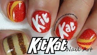 Kit Kat Inspired Nail Art