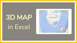 How to Make a 3D Map in Excel –Tutorial