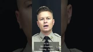 SCSO SRO Positions Opening Impact #SCSO