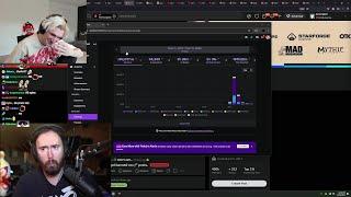 xQc Dies Laughing at Asmongold making 90K in just 30 Days of Streaming