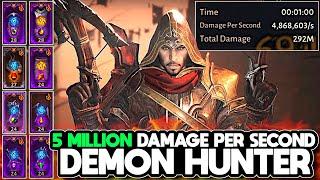 INSANE 5 Million Damage Per Second Demon Hunter Build in Diablo Immortal