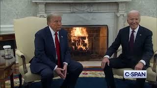 TRUMP meets with BIDEN in White House - Trump said politics was tough -- FULL VIDEO (11-13-2024)