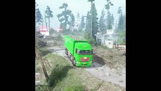 Over Loaded Dumper Truck In Mud Runner Gameplay | MC VIVEK GAMER #shorts #dumpertruck