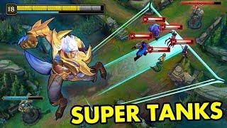 20 Minutes "UNKILLABLE SUPER TANKS" in League of Legends