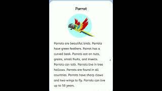 Parrot || Short essay || 10 line essay