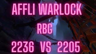 RBG Affliction Warlock PoV Shadowlands PvP 2,2+ MMR