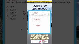 LATIHAN SOAL PENALARAN MATEMATIKA UTBK SNBT #utbk #snbt #shorts #short  #snbp #trending #viral