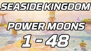 [Super Mario Odyssey] Seaside Kingdom Power Moons 1 - 48 Guide (Bubblaine)