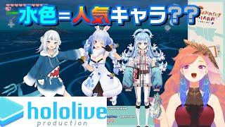 キアラ、「青色/水色キャラ=人気キャラ」説を主張！【ホロライブEN切り抜き/翻訳】