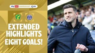 EIGHT GOALS! | Norwich City v Portsmouth extended highlights