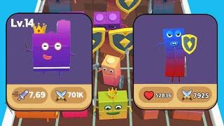 Number Cube War: Merge Idle  VS  Merge Number Cube: Fam Run - New Character Level 14