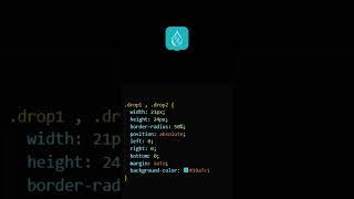 "Create a Stunning Drop Animation with HTML & CSS!" #coding #html #shorts
