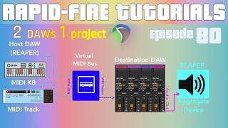 How to Route Audio & MIDI Between Any two DAWs (Rapid-fire REAPER Tutorials Ep80)